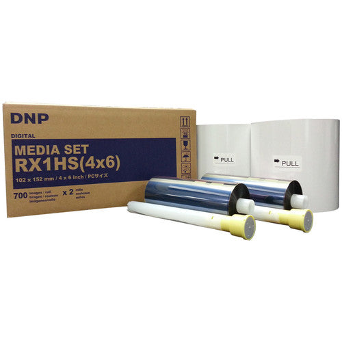 DNP 4x6" Media Set for DS-RX1HS & RX1 Printers (2 Rolls)