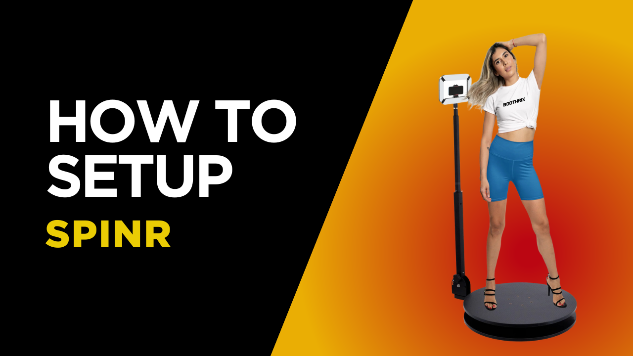 Load video: How to setup 360 booth also known as spinr from boothrix.